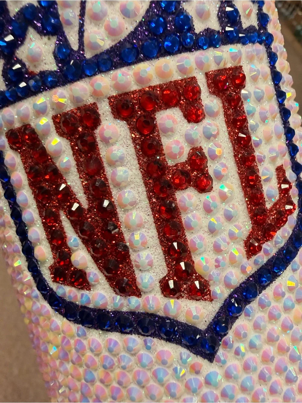 NFL sparkling iridescent